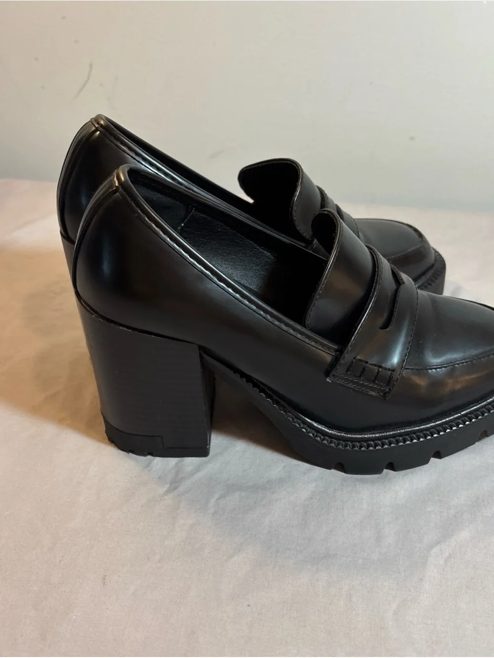 Madden Girl Kassidy Platform Lug Sole Penny Loafer